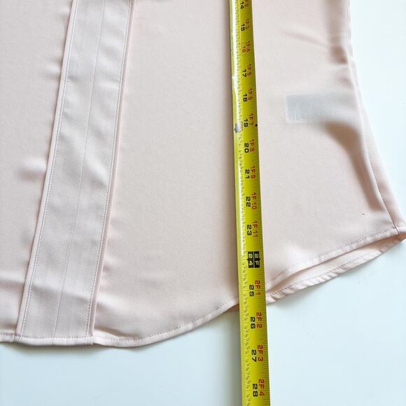 NWT Banana Republic Sz S Peach V-Neck Lightweight Sleeveless Top Flowy Dressy - Picture 8 of 9